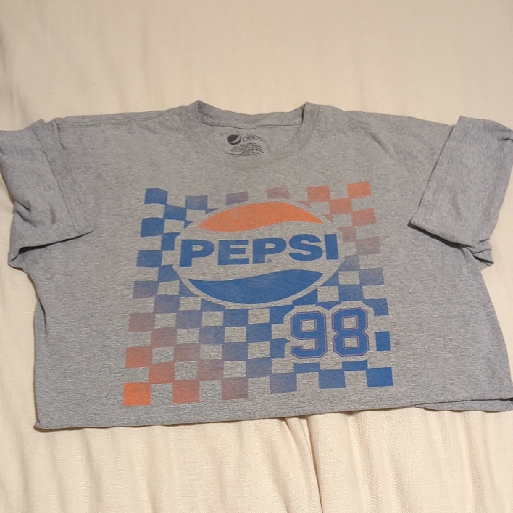 Pepsi Checkered Women's Crop Tee